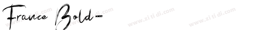 France Bold字体转换